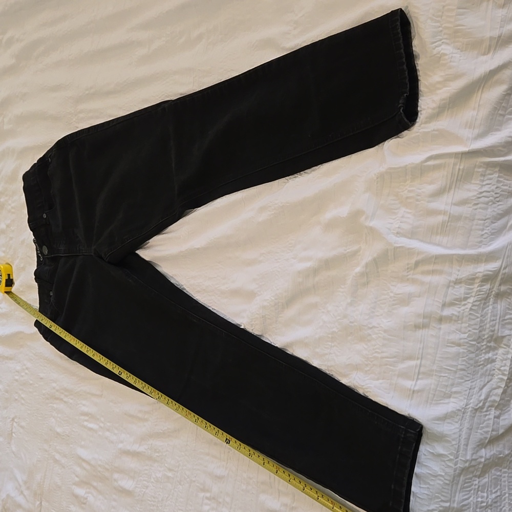 Black denium skinny jeans with flex waist